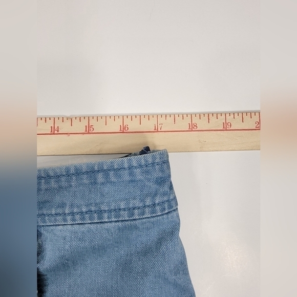 NWT HIDDEN CULT Denim Blue Jean Skirt Tie Front Light Wash NEW Women's Large - Picture 10 of 12